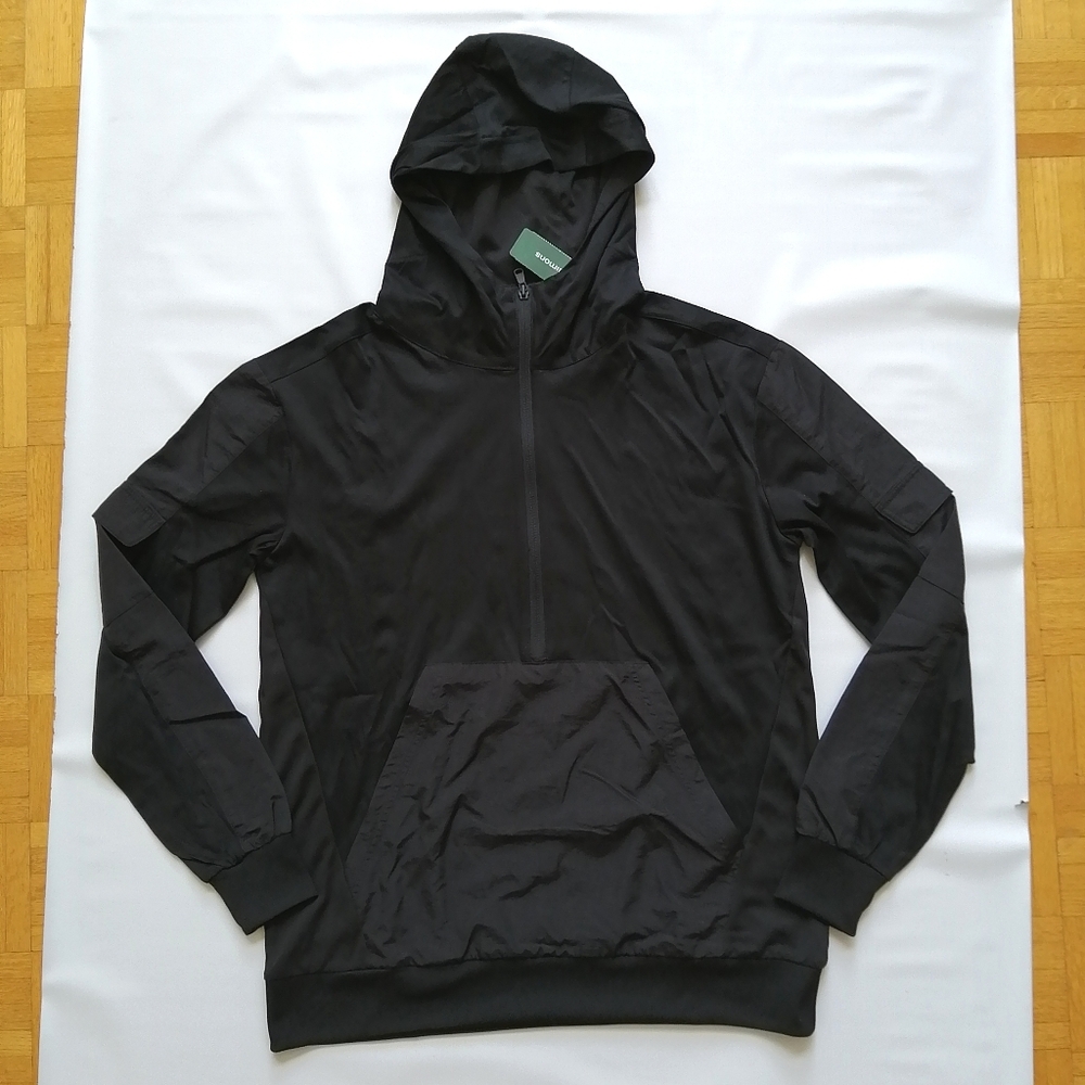 Blank Black Hoodie Small NWT